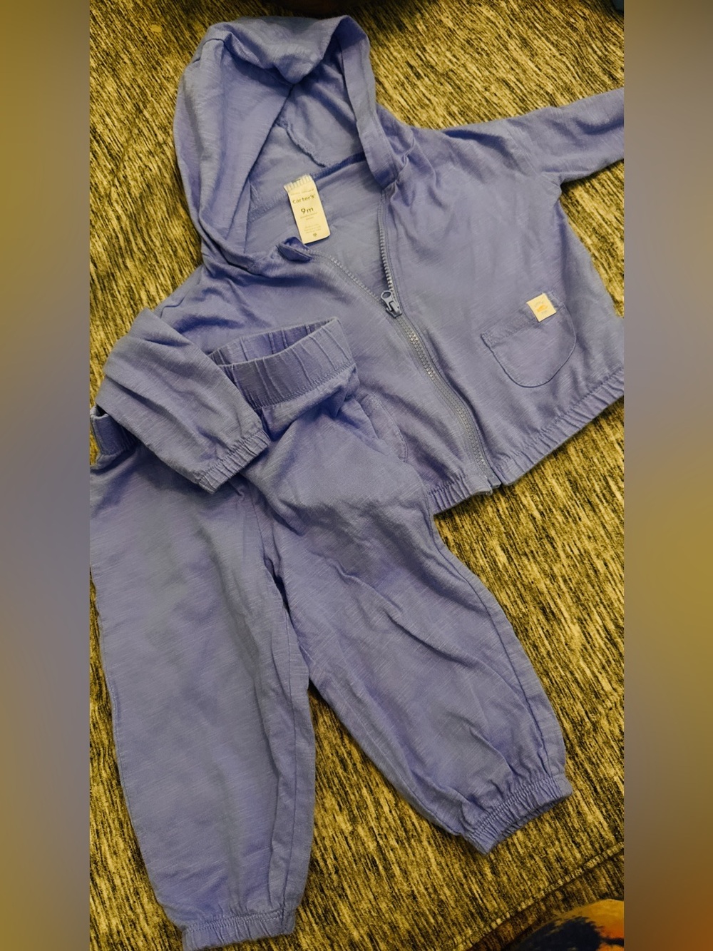 Carter's Lilac Hooded Zip Jacket with Matching Jogger Pants
